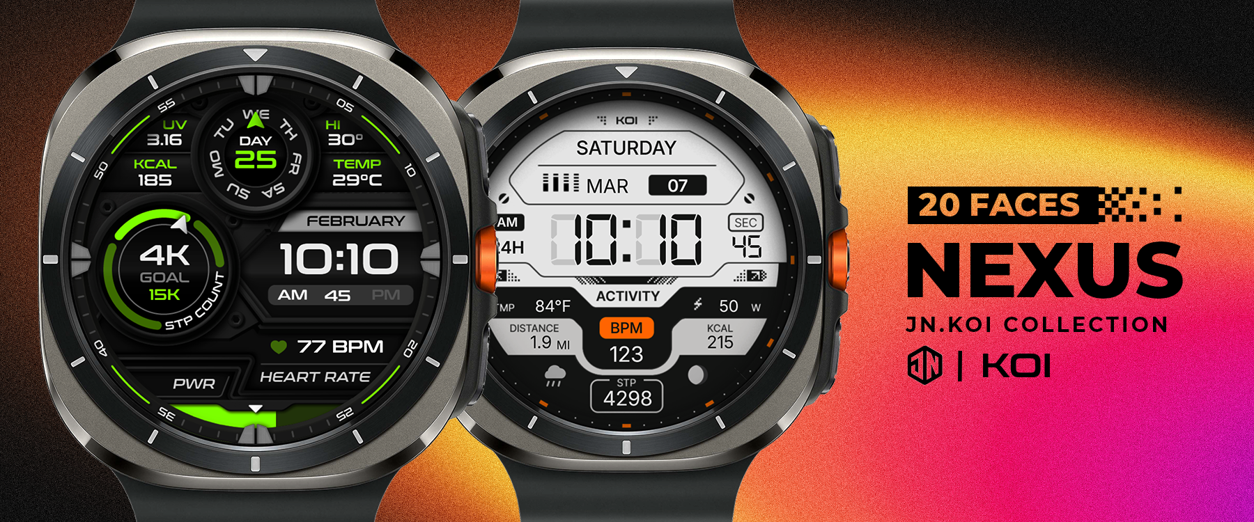 Video background of koi watchfaces creation process